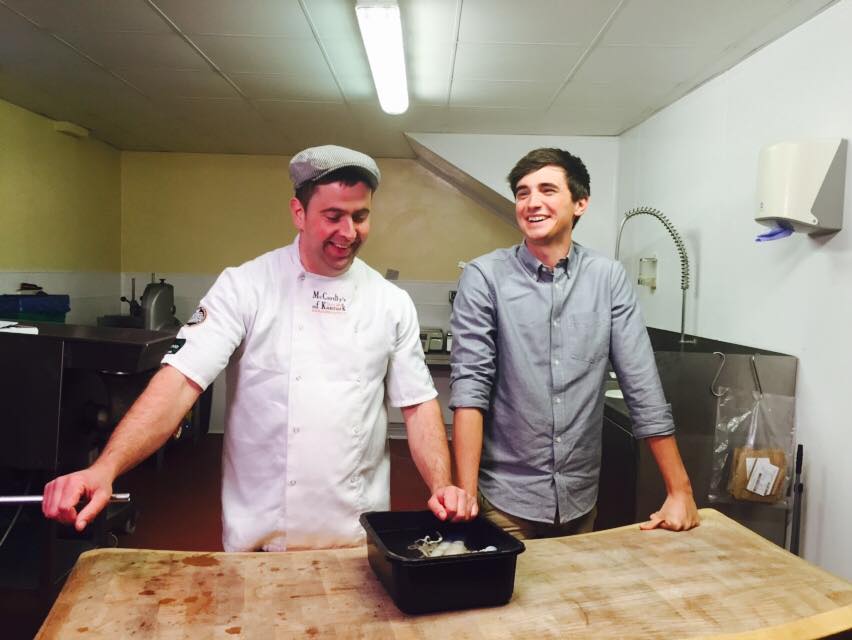 McCarthy’s Bramley Apple Bangers with Parsnip and Leek Mash, Sage and